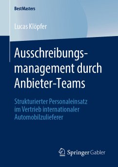 Ausschreibungsmanagement durch Anbieter-Teams (eBook, PDF) - Klöpfer, Lucas