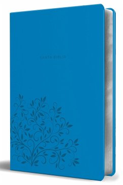 Cover Biblia Reina Valera 1960 Letra Grande. Símil Piel Azul, Tamaño Manual / Spanish Holy Bible Rvr 1960. Handy Size, Large Print, Blue Leathersoft