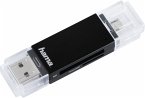 Hama USB 2.0 OTG Kartenleser Basic SD/microSD Schwarz