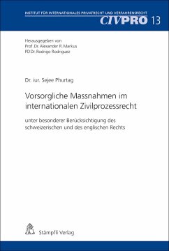 Vorsorgliche Massnahmen im internationalen Zivilprozessrecht (eBook, PDF) Cover Vorsorgliche Massnahmen im internationalen Zivilprozessrecht (eBook, PDF)