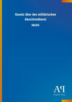 Cover Gesetz über den militärischen Abschirmdienst