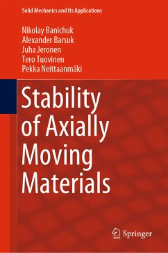 Stability of Axially Moving Materials (eBook, PDF) - Banichuk, Nikolay; Barsuk, Alexander; Jeronen, Juha; Tuovinen, Tero; Neittaanmäki, Pekka