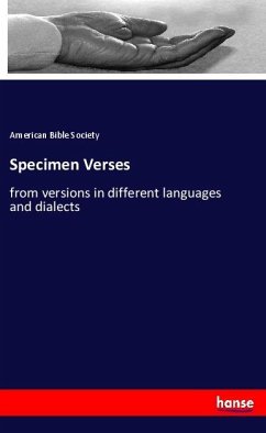 Specimen Verses - Bible Society, American