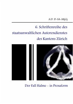 6. Schriftenreihe des staatsanwaltlichen Autorendienstes des Kantons Zürich - A.D. D-SA-M(G)