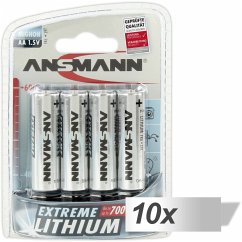 10x4 Ansmann Extreme Lithium Mignon AA LR 6