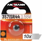 10x1 Ansmann 357 Silveroxid SR44 10x1 Ansmann 357 Silveroxid SR44