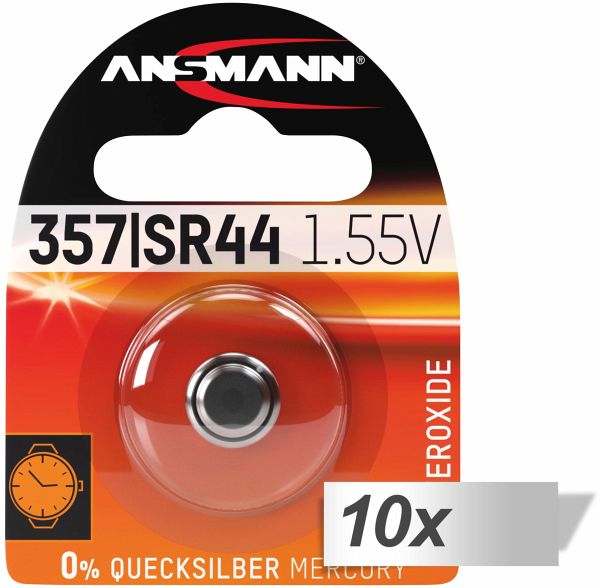 10x1 Ansmann 357 Silveroxid SR44 - Portofrei bei bücher.de kaufen