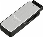 Hama USB 3.0 Multikartenleser SD/microSD Alu schwarz/silber