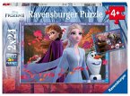 Ravensburger 05010 - Disney Frozen II, Frostige Abenteuer, Die Eiskönigin, Puzzle, 2x24 Teile