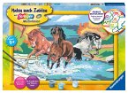 Ravensburger Malen nach Zahlen 28492 - Stolze Wildpferde - Kinder ab 9 Jahren / Malen nach Zahlen - Jeder kann malen (Mal-Sets), Bildgröße: 31 x 21 cm