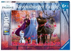 Ravensburger 12867 - Disney Frozen II, Magie des Waldes, Die Eiskönigin, Puzzle, 100 XXL-Teile