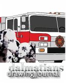 Dalmatian fire dogs children's and adults coloring book creative journal