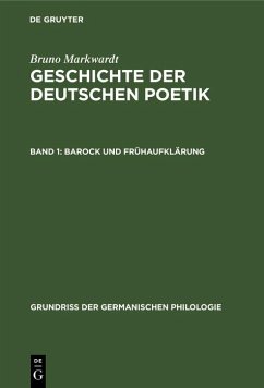 Barock und Frühaufklärung (eBook, PDF) - Markwardt, Bruno