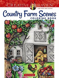 Creative Haven Country Farm Scenes Coloring Book - Goodridge, Teresa