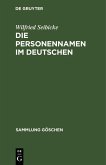 Die Personennamen im Deutschen (eBook, PDF)