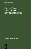 Deutsche Satzsemantik (eBook, PDF)