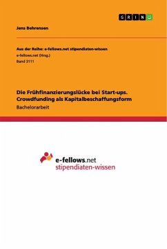 Die Frühfinanzierungslücke bei Start-ups. Crowdfunding als Kapitalbeschaffungsform - Behrensen, Jens