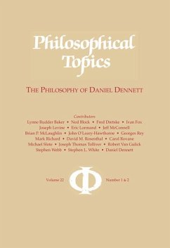 Philosophical Topics 22: The Philosophy of Daniel Dennett - Hill, Christopher S.