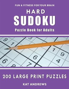 Hard Sudoku Puzzle Book for Adults - Plus, Puzzle Books; Andrews, Kat