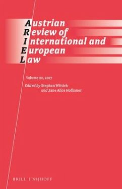 Austrian Review of International and European Law, Volume 22 (2017)