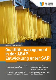 Qualitätsmanagement in der ABAP-Entwicklung unter SAP - Gerbershagen, Johannes