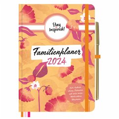 Familienplaner 2024 Hardcover mit 5 Spalten für bis zu 5 Personen in DIN A5. Familienkalender 2024 mit Extra-Seiten für - Wirth, Lisa