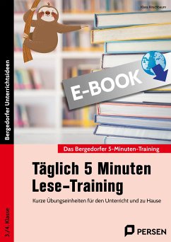 Täglich 5 Minuten Lese-Training - 3./4. Klasse (eBook, PDF) - Kirschbaum, Klara
