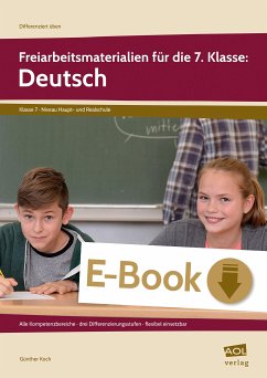 Freiarbeitsmaterialien für die 7. Klasse: Deutsch (eBook, PDF) - Koch, Günther