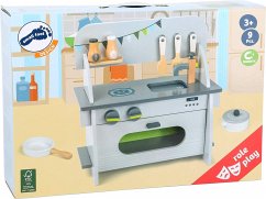 small foot 11158 - Kinderküche Kompkt, Holz, Backofen, Spüle, Spielküche, Zubehör