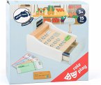 small foot 11099 - Spielkasse aus Holz, inkl. Scanner, Kartenlesegerät, Spielgeld und Kreditkarten, Kaufladen