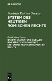 Sachen- und Quellen-Register zu von Savigny's System des heutigen römischen Rechts (eBook, PDF)