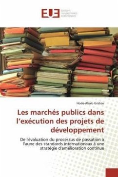 Les marchés publics dans l'exécution des projets de développement - Gnitou, Hodo-Abalo