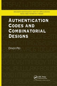 Authentication Codes and Combinatorial Designs - Pei, Dingyi