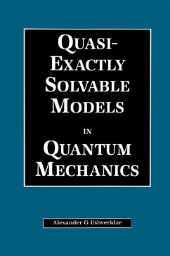Quasi-Exactly Solvable Models in Quantum Mechanics - Ushveridze, A G