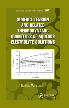 Surface Tension and Related Thermodynamic Quantities of Aqueous Electrolyte Solutions - Matubayasi, Norihiro