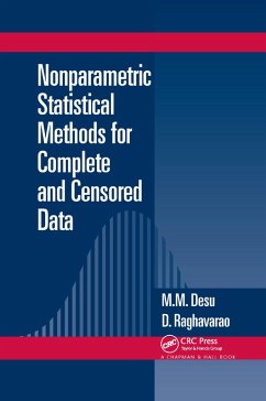 Nonparametric Statistical Methods For Complete and Censored Data - Desu, M M; Raghavarao, D.