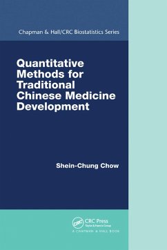 Quantitative Methods for Traditional Chinese Medicine Development - Chow, Shein-Chung