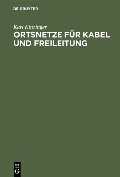Cover Ortsnetze für Kabel und Freileitung (eBook, PDF)