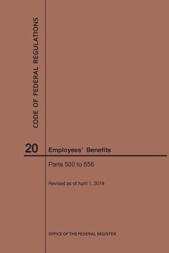 Cover Code of Federal Regulations Title 20, Employees' Benefits, Parts 500-656, 2019