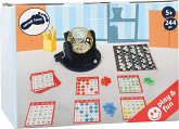 small foot 11406 - Bingo Spiel Set, mit Bingotromme, Familienspiell