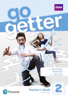 GoGetter 2 Teacher's Book with MyEnglishLab & Online Extra Homework + DVD-ROM Pack, m. 1 Beilage, m. 1 Online-Zugang - Heath, Jennifer