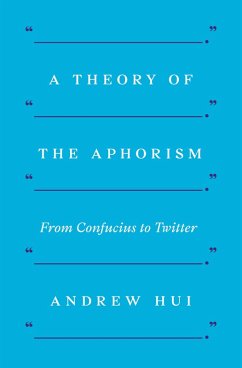 Cover A Theory of the Aphorism (eBook, ePUB)