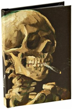 Head of a Skeleton with a Burning Cigarette by Vincent Van Gogh, Skull Mini Notebook - Gogh, Vincent Van