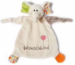 Image of "Schmusetuch Elefant ""Wunschkind"" 25x25cm Babys (40038)" Kinder