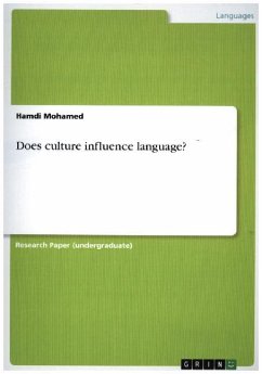 Does culture influence language? - Mohamed, Hamdi