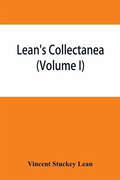 Lean's collectanea (Volume I) - Stuckey Lean, Vincent
