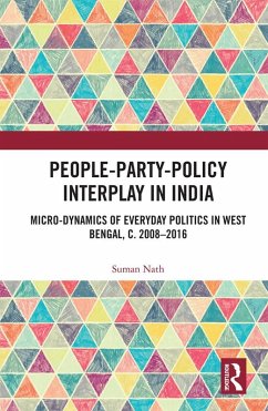 People-Party-Policy Interplay in India (eBook, PDF) - Nath, Suman
