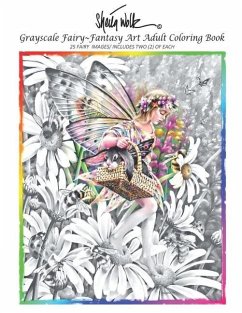 Sheila Wolk GRAY SCALE FAIRY- Fantasy Art Adult Coloring Book - Wolk, Sheila B.