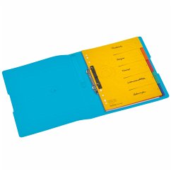 Herlitz Ringbuch PP A4 2 Ringe 25mm, transparent blau