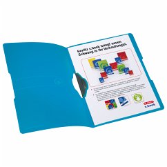 Herlitz Express-Clip A4 PP, transparent blau